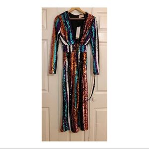 Club London Sequin Jumpsuit